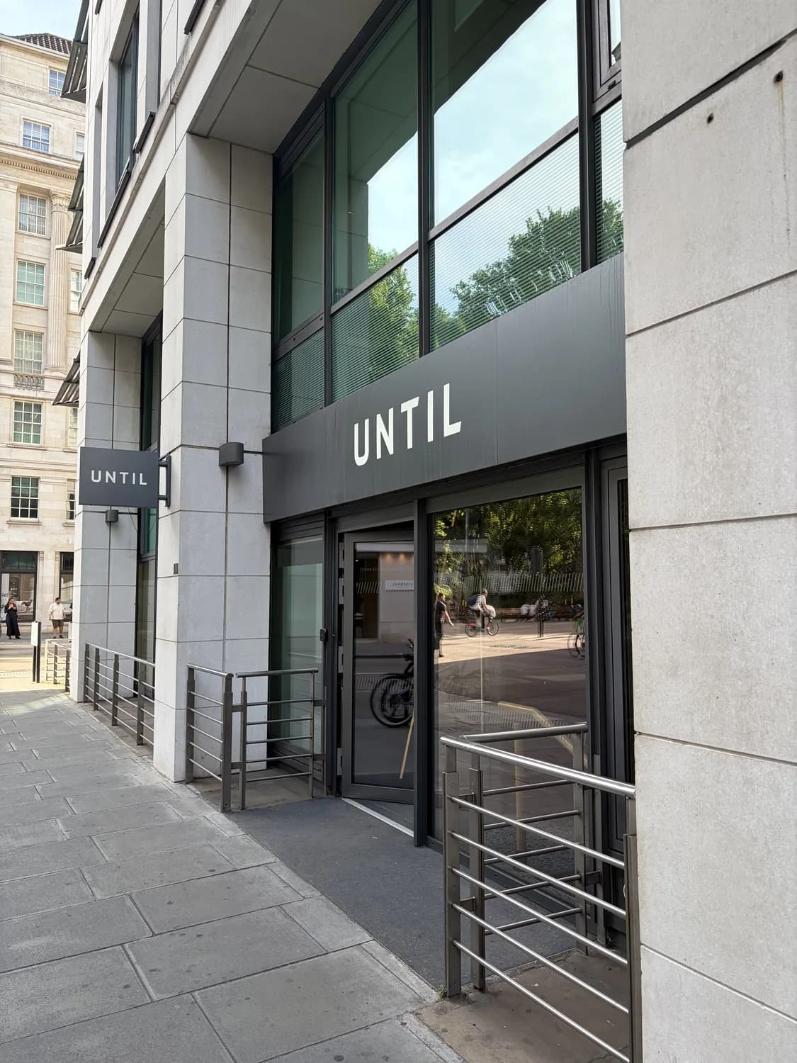 UNTIL entrance just off Oxford Street, home of the Atlas Osteopathy Bond Street clinic.